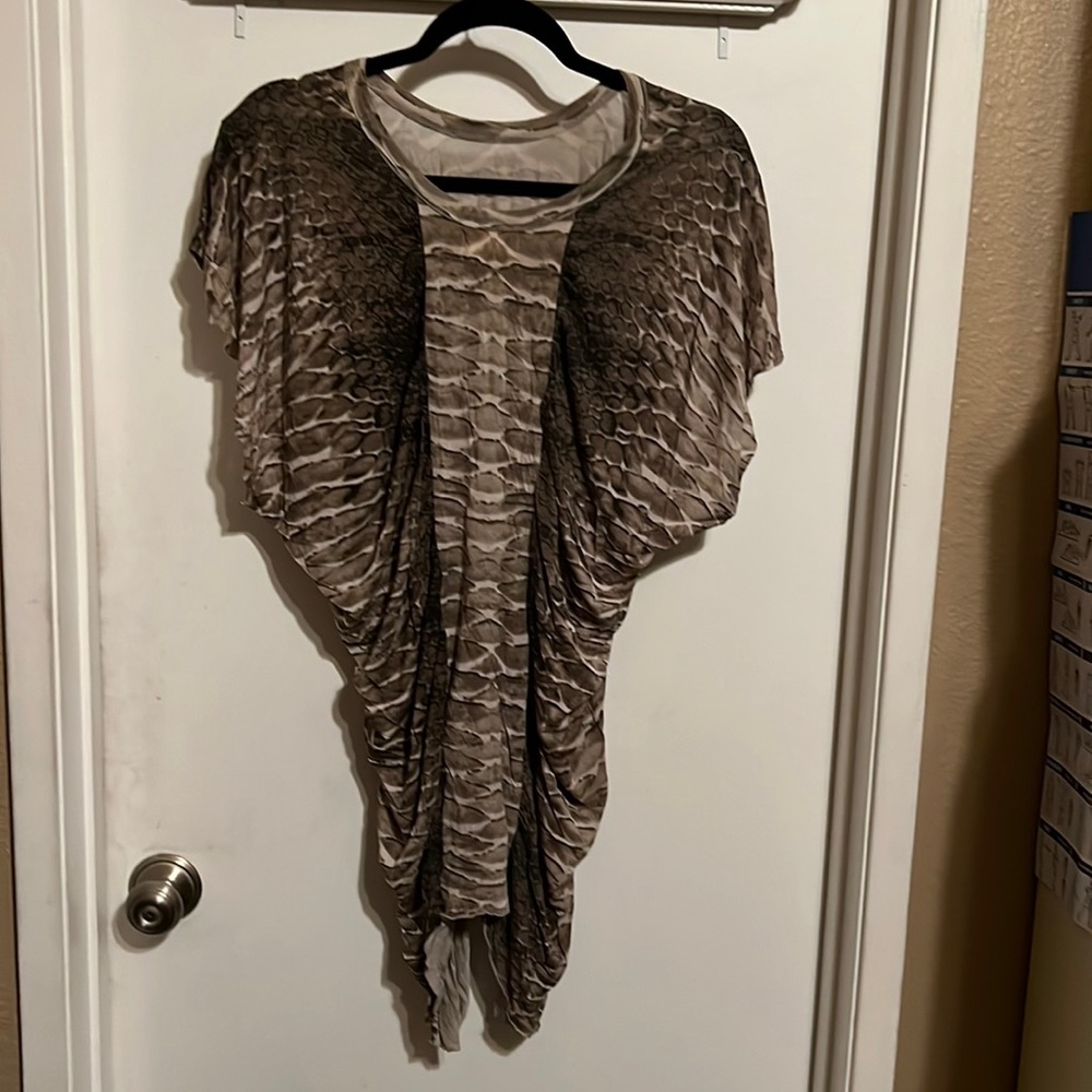 Torn by Ronny kobo snake print blouse